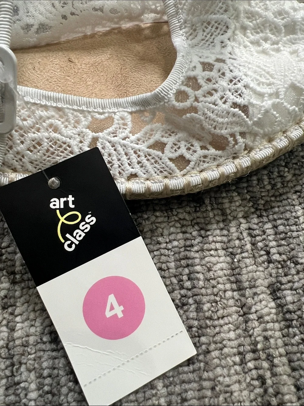 Art Class - White Lace Mary Jane Shoes for Girls Various Sizes
